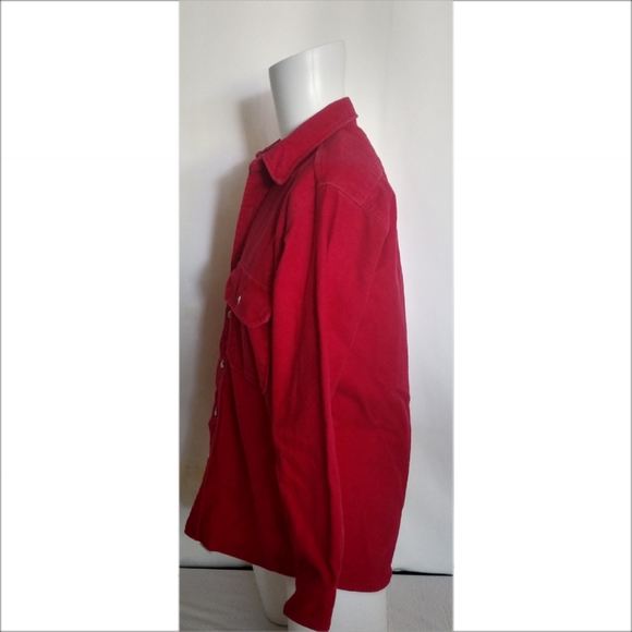 Vintage Cabelas Outdoor GearRed Long Sleeve Shir - Picture 7 of 10